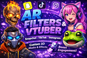 ar filter snapchat filter vtuber rigging 3d mask geofilter web ar burnt peanut