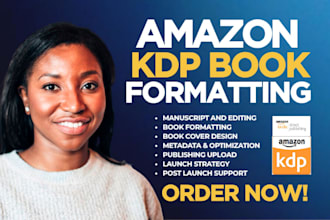format proofread and upload your amazon KDP kindle and paperback books