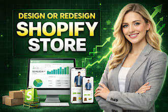 build shopify website, design or redesign shopify store, dropshipping store
