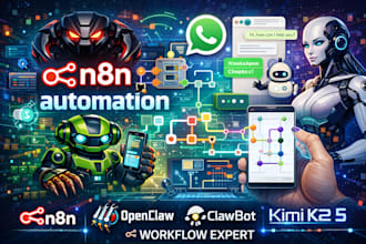 n8n automation openclaw clawdbot kimi k2 5 whatsapp chatbot n8n workflow expert