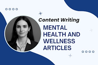 write health and fitness, mental health and nursing articles