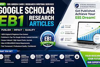 write and publish your article in scopus or google scholar for eb1