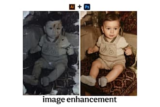 restore and repair old photos fix scratches tears, fading and improve color