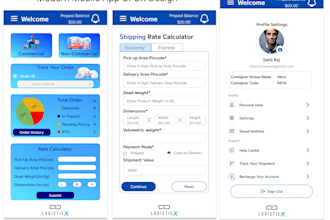 design modern mobile app UI UX in figma for ios android