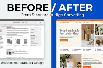 build shopify landing page or shopify website with shogun,pagefly or gempages
