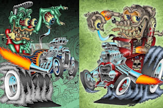 create rat fink popart rat fink kustom kulture art rat fink cartoon monster art