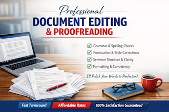 professional document editing  proofreading