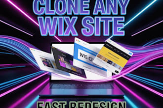 clone, redesign, or recreate your wix website