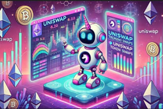 build front running bot, uniswap bot, crypto arbitrage bot, volume bot