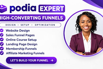 make podia, podia website, online course, systeme io, landingpage course website