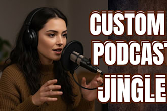 create podcast intro music jingle and audio branding for youtube channel podcast