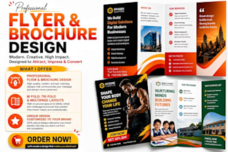 design food flyer menu board multipage brochures trifold brochure digital menu