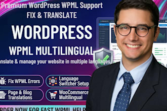 fix wpml errors, wordpress bug and translate multilingual website fast