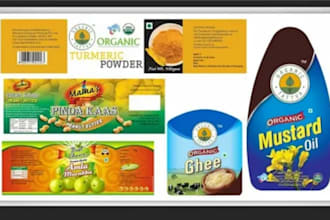 premium packaging design, german product label, box package, pouch bag design
