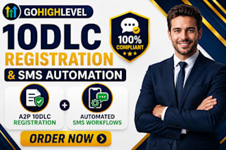 setup a2p 10dlc registration number verify lc phone sms automation gohighlevel