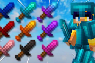 design custom minecraft resource packs, pvp packs and texture pack