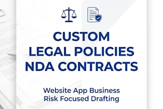 draft custom terms and conditions, privacy policy and cookie policy for business