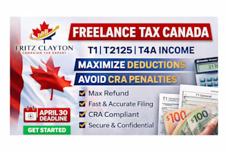 file freelancer tax canada t1 t2125 t4a income cra and maximize deductions fast