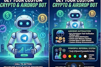 create telegram bot for crypto airdrop  referral system