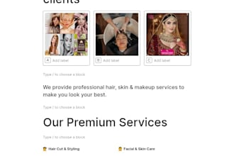 create salon website wordpress