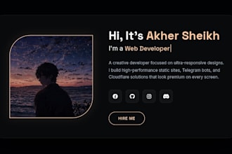 design a professional static website
