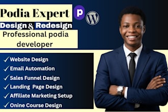 do wordpress website, wordpress clinic website, wordpress landingpage, podia