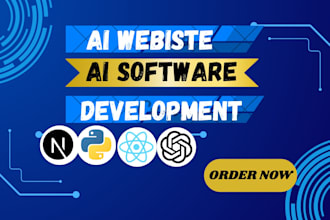 build ai website , ai software , ai app