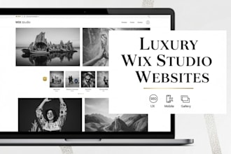 design luxury wix studio websites for fine art photographers