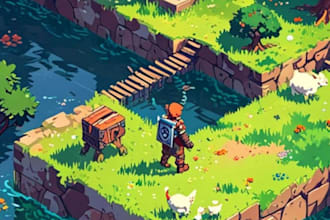 create pixel art tileset, rpg tileset, tilemap, game assets 16x16 32x32