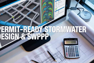 design a professional stormwater management plan and swppp using civil 3d