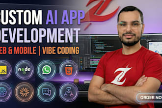 build web and mobile app with whatsapp chatbot