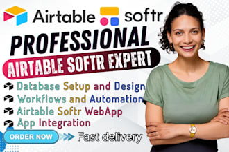 setup airtable database airtable CRM automation softr web app expert