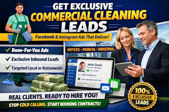 generate commercial cleaning leads, residential cleaning, and janitorial leads
