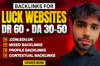 provide backlinks for luck websites