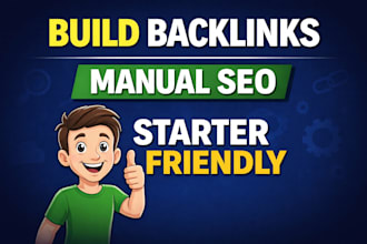 build manual SEO backlinks for beginners and new websites