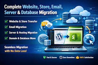 migrate wordpress website server email domain database with zero downtime