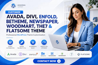 customize avada divi enfold betheme newspaper woodmart the7 flatsome theme