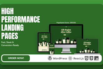 build a high performance website with react or wordpress