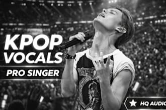 be your male singer vocalist sing pop jpop kpop in japanese, korean, english