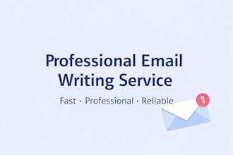 write professional emails and business messages for you