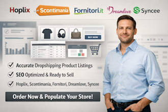 list dropshipping product hoplix scontimania fornitori dreamlove syncee to store