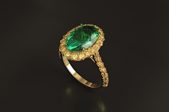 3d cad  jewelry design for  ring, pendant, necklace, bracelet  for printing
