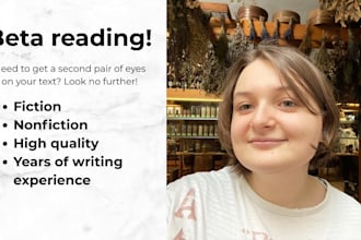 beta read your fiction or nonfiction writing