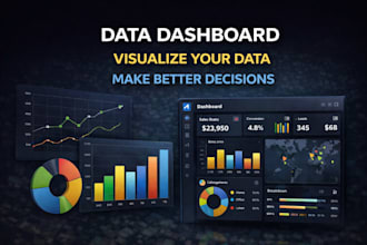create data dashboards with chart maps and analytical visualization