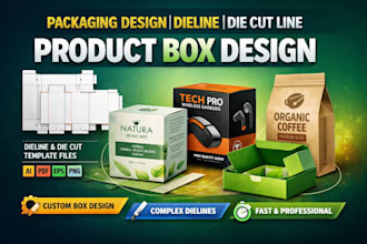 do packaging design, dieline, die cut line, product packaging box design