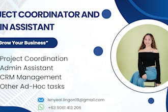 be project coordinator and admin virtual assistant