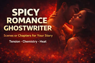 ghostwrite spicy romance scenes