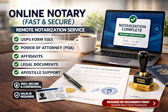 notarize usps form 1583 poa online same day notary public legal documents fast