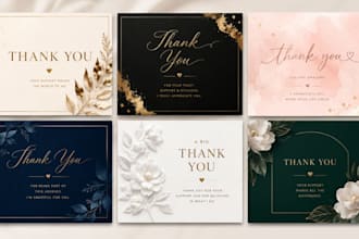 design modern, insert card ,luxury thank you cards for business branding, events