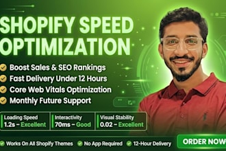 boost shopify store speed, fix core web vitals and improve pagespeed score